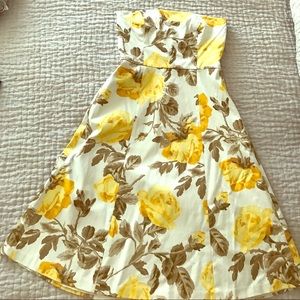 HIlfiger Strapless Floral Dress